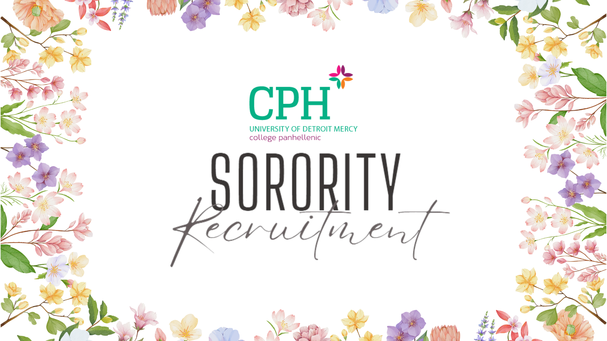 Spring 2025 Sorority Recruitment