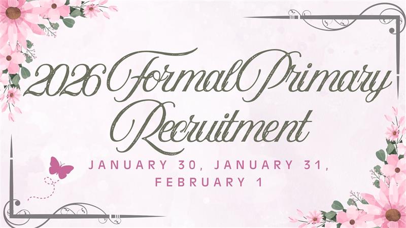 Spring 2026 Sorority Recruitment