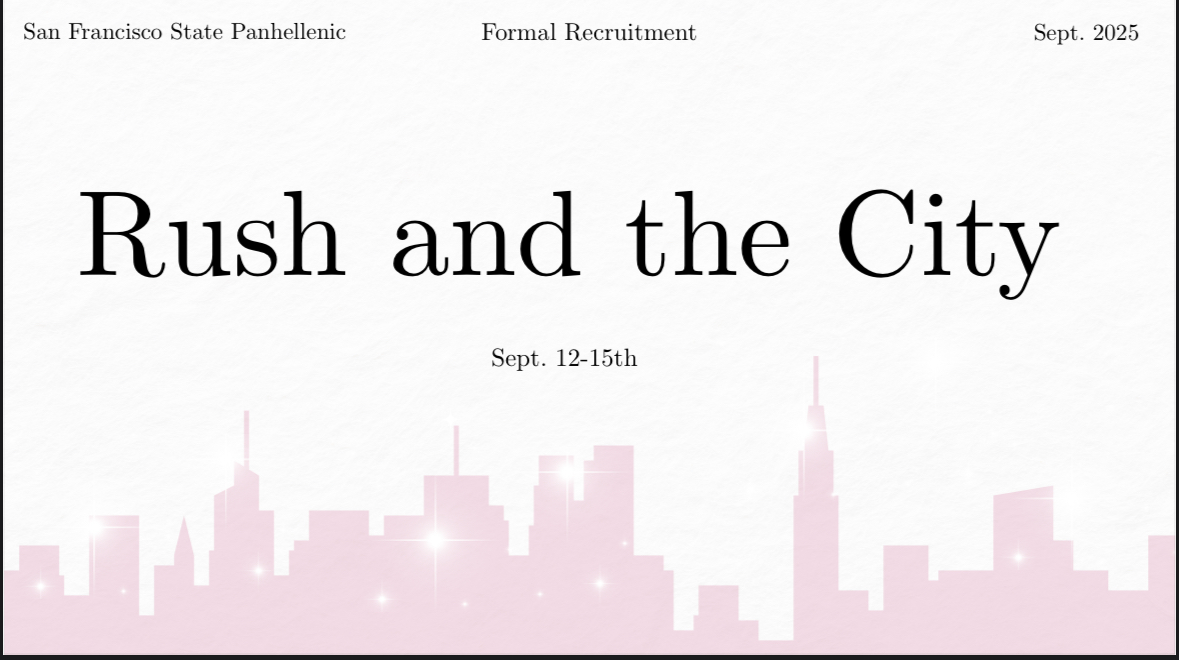 Fall 2025 Sorority Recruitment
