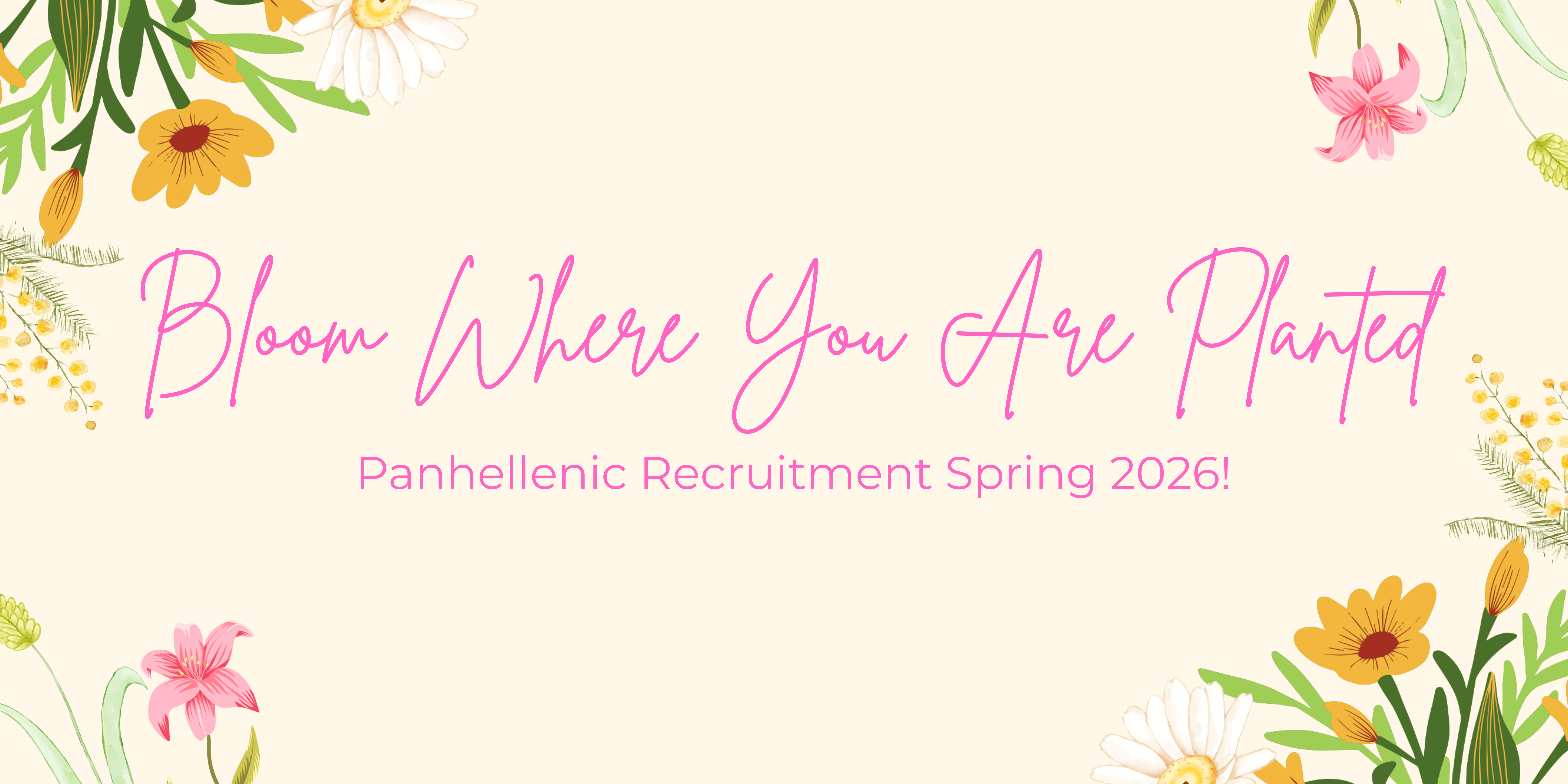 Spring 2026 Sorority Recruitment