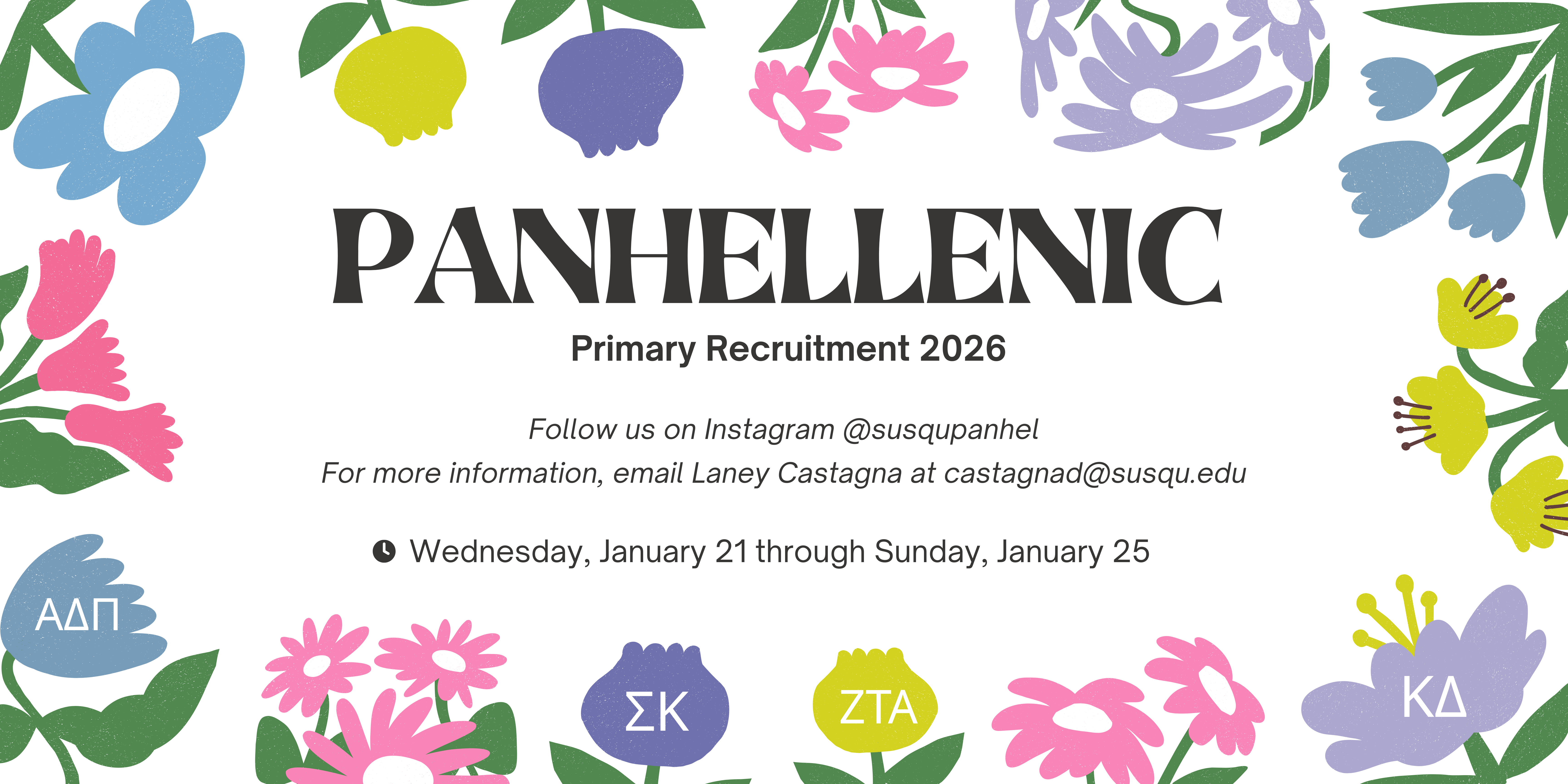 Spring 2026 Sorority Recruitment